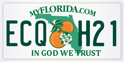 FL license plate ECQH21