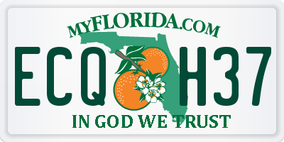 FL license plate ECQH37