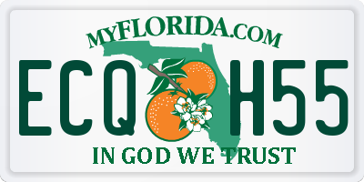FL license plate ECQH55