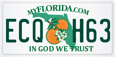 FL license plate ECQH63