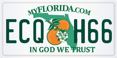 FL license plate ECQH66