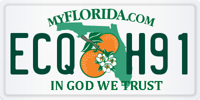 FL license plate ECQH91