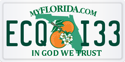 FL license plate ECQI33