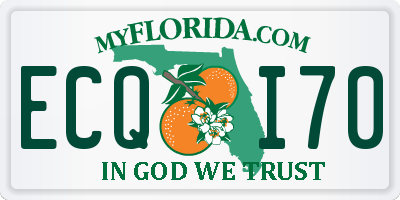 FL license plate ECQI70