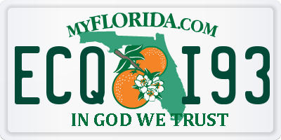 FL license plate ECQI93