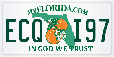 FL license plate ECQI97