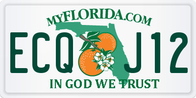 FL license plate ECQJ12