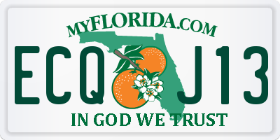 FL license plate ECQJ13