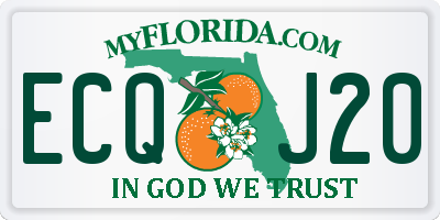 FL license plate ECQJ20