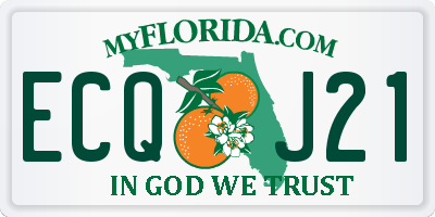 FL license plate ECQJ21