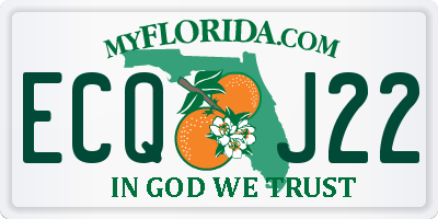 FL license plate ECQJ22