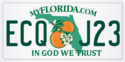FL license plate ECQJ23