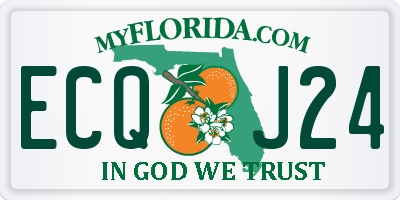 FL license plate ECQJ24