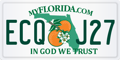 FL license plate ECQJ27