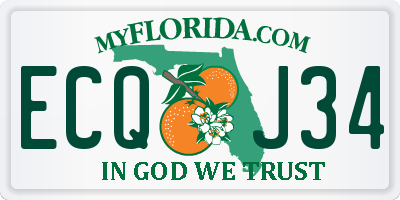 FL license plate ECQJ34