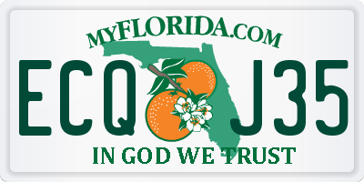 FL license plate ECQJ35