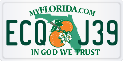 FL license plate ECQJ39