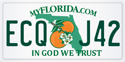 FL license plate ECQJ42