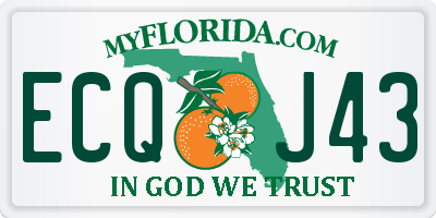 FL license plate ECQJ43