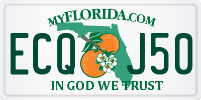 FL license plate ECQJ50