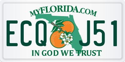FL license plate ECQJ51