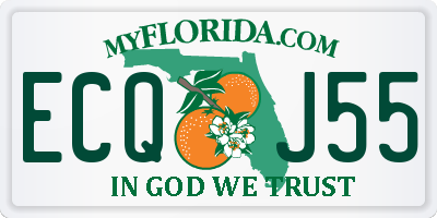 FL license plate ECQJ55