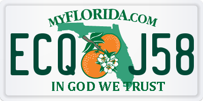 FL license plate ECQJ58