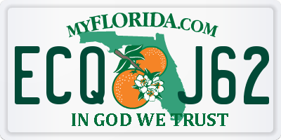 FL license plate ECQJ62