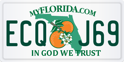 FL license plate ECQJ69
