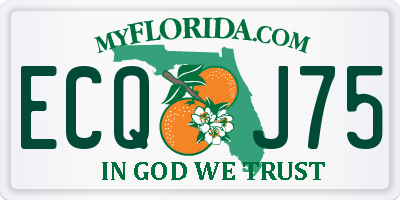 FL license plate ECQJ75