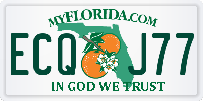 FL license plate ECQJ77