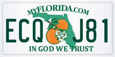 FL license plate ECQJ81