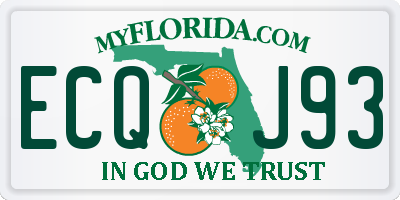 FL license plate ECQJ93