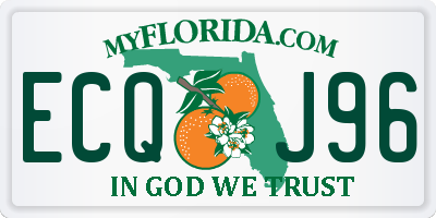 FL license plate ECQJ96