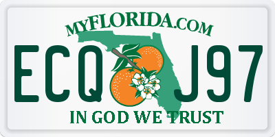 FL license plate ECQJ97