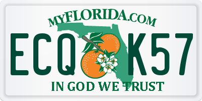 FL license plate ECQK57