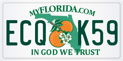 FL license plate ECQK59