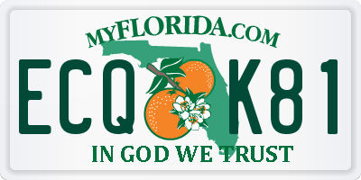 FL license plate ECQK81