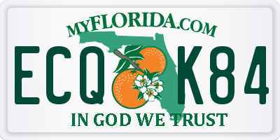 FL license plate ECQK84