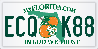 FL license plate ECQK88