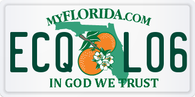 FL license plate ECQL06