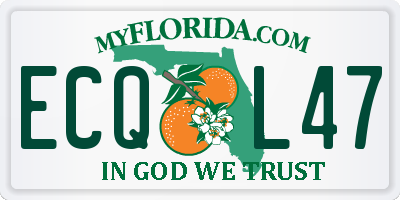 FL license plate ECQL47