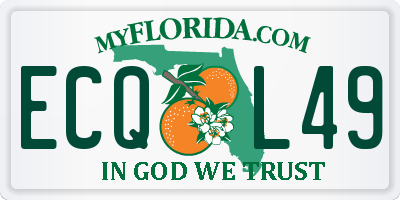 FL license plate ECQL49