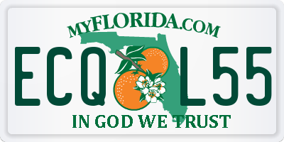 FL license plate ECQL55