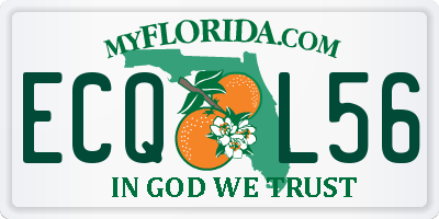 FL license plate ECQL56