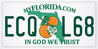 FL license plate ECQL68