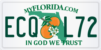 FL license plate ECQL72