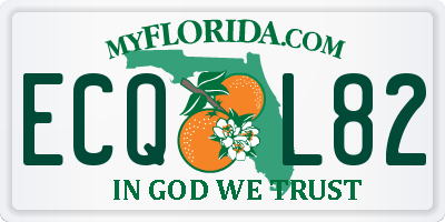 FL license plate ECQL82
