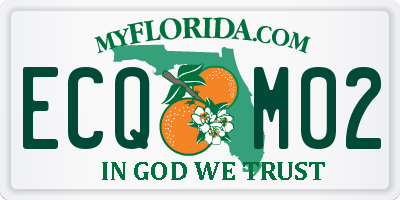 FL license plate ECQM02