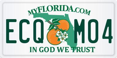 FL license plate ECQM04